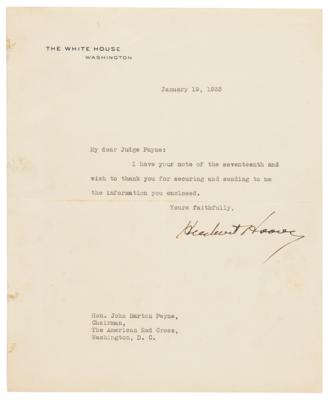 Lot #98 Herbert Hoover (2) Signed Items - Book and Typed Presidential Letter - Image 5