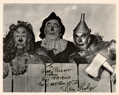 Lot #859 Wizard of Oz: Ray Bolger Signed Photograph - Image 1