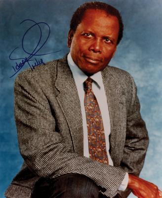 Lot #820 Sidney Poitier Signed Photograph - Image 1