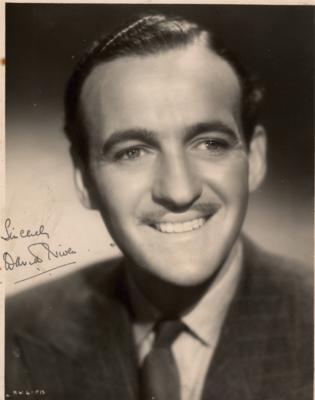 Lot #809 David Niven Signed Photograph - Image 1