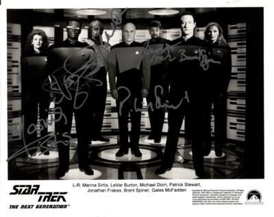 Lot #838 Star Trek: The Next Generation Signed Photograph - Image 1