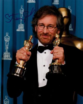 Lot #837 Steven Spielberg Signed Photograph - Image 1