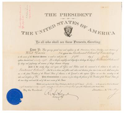 Lot #121 William McKinley Document Signed as
