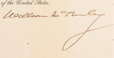 Lot #121 William McKinley Document Signed as President - Appointment for a Storied Civil War Officer - Image 2