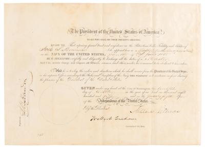 Lot #72 Millard Fillmore Document Signed as