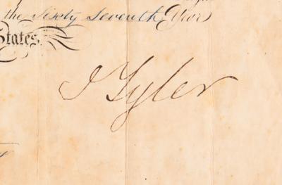 Lot #165 John Tyler Document Signed as President - Image 2