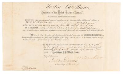 Lot #167 Martin Van Buren Document Signed as President - Image 1