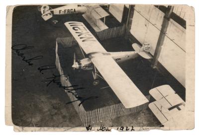 Lot #514 Charles Lindbergh Signed Photograph - Image 1