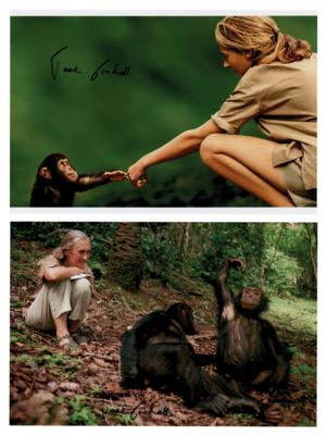 Lot #286 Jane Goodall (2) Signed Photographs