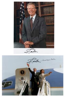 Lot #57 Jimmy and Rosalynn Carter (2) Signed