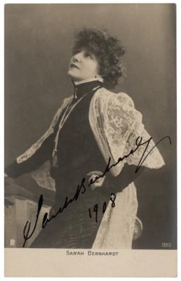 Lot #728 Sarah Bernhardt Signed Photograph - Image 1