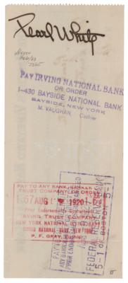 Lot #854 Pearl White Signed Check - Image 1