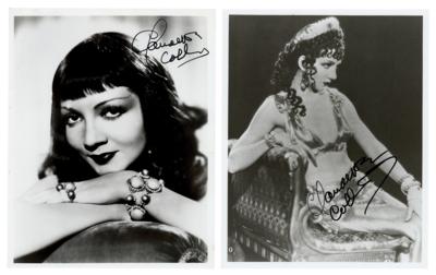 Lot #743 Claudette Colbert (2) Signed Photographs - Image 1