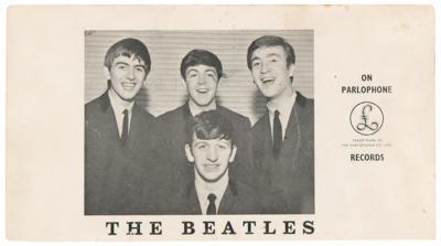 Lot #616 Beatles: John Lennon and Paul McCartney Signed 1963 Promotional Card - Image 3