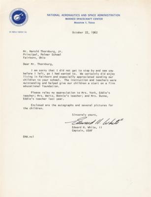 Lot #580 Edward H. White II Typed Letter Signed