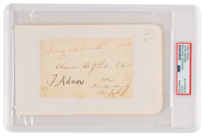 Lot #2 John Adams Signed Free Frank - Image 2