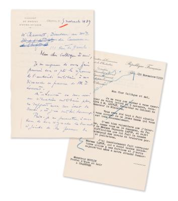 Lot #320 Jean Moulin Handwritten Draft Letter and