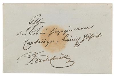 Lot #316 Klemens von Metternich Signed Mailing