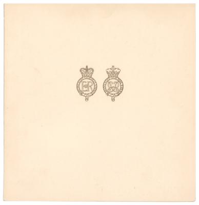 Lot #202 Queen Elizabeth II and Prince Philip Signed Christmas Card (1960) - Image 2