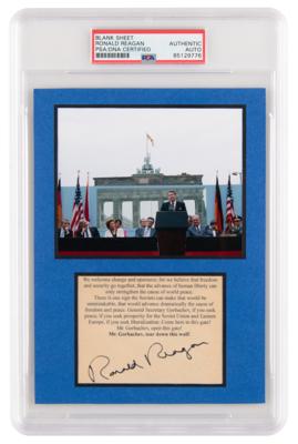 Lot #33 Ronald Reagan Signature - Image 1