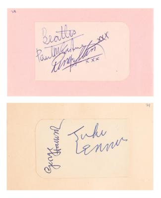 Lot #615 Beatles Signatures - Obtained in Great