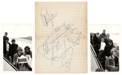 Lot #628 Rolling Stones Signatures - Obtained in Amsterdam, Holland, on March 26, 1966 - Image 1