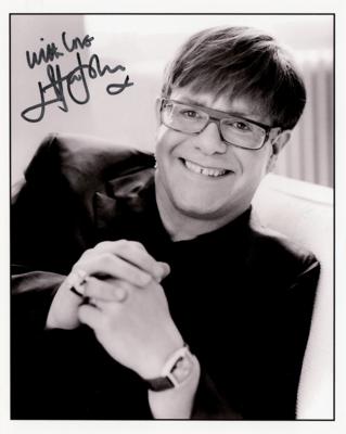 Lot #684 Elton John Signed Photograph - Image 1