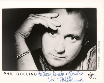 Lot #667 Phil Collins Signed Photograph - Image 1