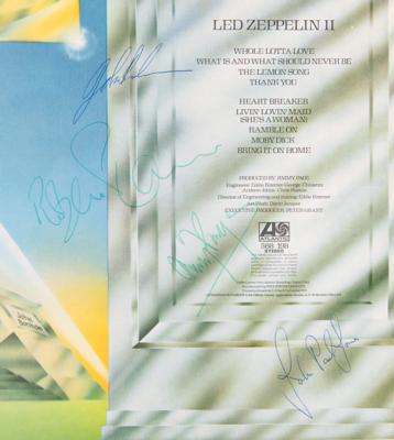 Lot #620 Led Zeppelin II Signed Album - Obtained at Usher Hall in Edinburgh, Scotland, on February 17, 1970 - Image 3