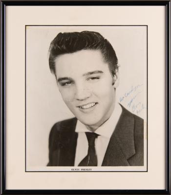 Lot #621 Elvis Presley Signed Photograph - Obtained in Alpine, Texas, on February 10, 1955 - Image 2