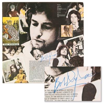 Lot #617 Bob Dylan Signed Album - Desire