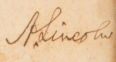 Lot #16 Abraham Lincoln Autograph Endorsement Signed as President (1865) - "Let this man be discharged" - Image 3