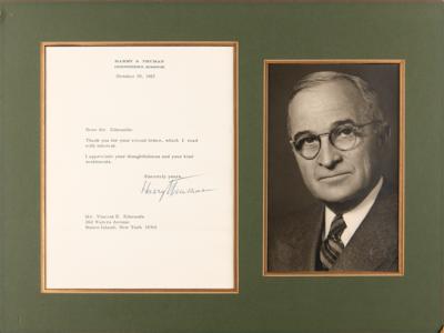 Lot #162 Harry S. Truman Typed Letter Signed - Image 1