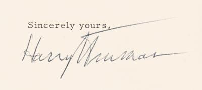 Lot #162 Harry S. Truman Typed Letter Signed - Image 3