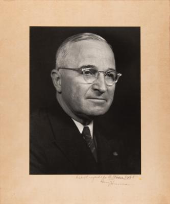 Lot #159 Harry S. Truman Oversized Signed Photograph - Image 1