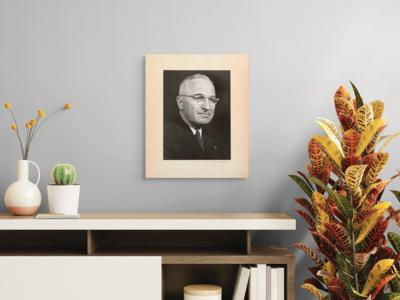 Lot #159 Harry S. Truman Oversized Signed Photograph - Image 3