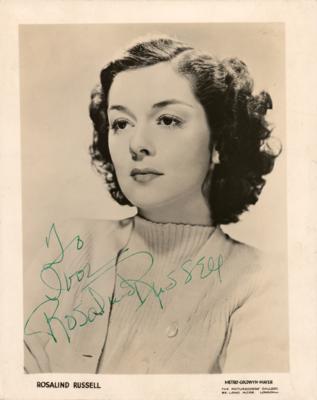 Lot #830 Rosalind Russell Signed Photograph