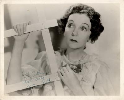 Lot #818 ZaSu Pitts Signed Photograph