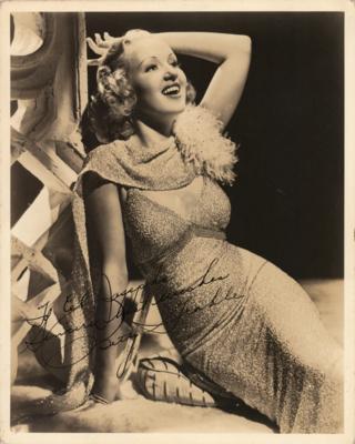 Lot #764 Betty Grable Signed Photograph - Image 1