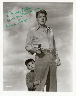 Lot #143 Ronald Reagan Signed Photograph