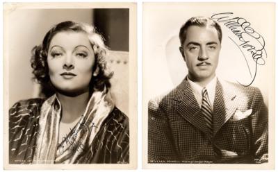 Lot #822 William Powell and Myrna Loy (2) Signed