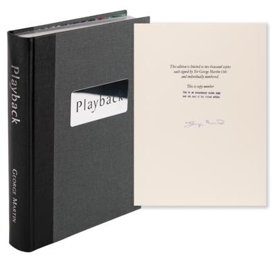 Lot #646 Beatles: George Martin Signed Book - Playback (Review Copy) - Image 1