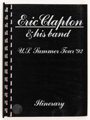 Lot #660 Eric Clapton Signed 1992 U.S. Summer Tour Program - Image 3