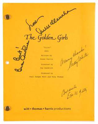 Lot #761 The Golden Girls Signed 'Pilot' Script