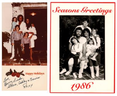 Lot #655 Bee Gees: Barry Gibb (2) Family Christmas Cards - Image 1