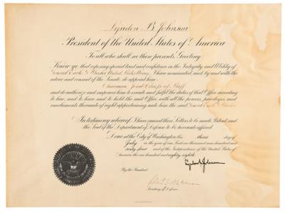 Lot #32 Lyndon B. Johnson Document Signed as