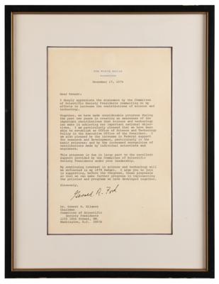 Lot #80 Gerald Ford Typed Letter Signed as President - Image 2