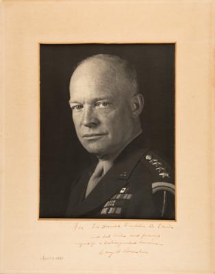 Lot #24 Dwight D. Eisenhower Signed Oversized
