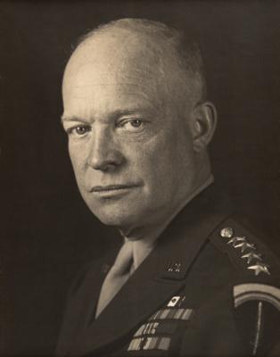 Lot #24 Dwight D. Eisenhower Signed Oversized Photograph as President - Image 2