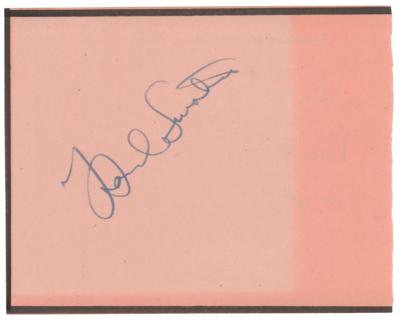 Lot #835 Frank Sinatra Signature
